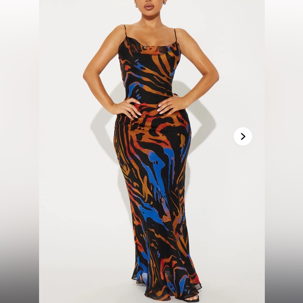 Laura Animal Maxi Dress - Multi Color